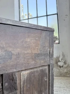 Bureau secrétaire chêne art populaire XIXème