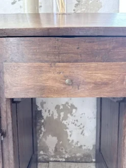 Bureau secrétaire chêne art populaire XIXème