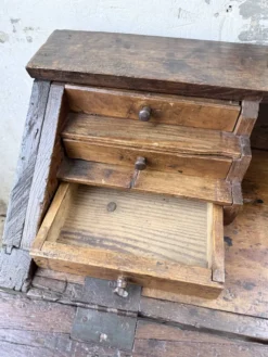 Bureau secrétaire chêne art populaire XIXème
