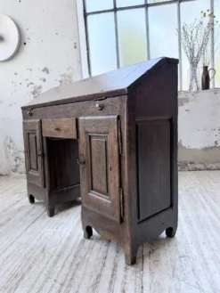 Bureau secrétaire chêne art populaire XIXème