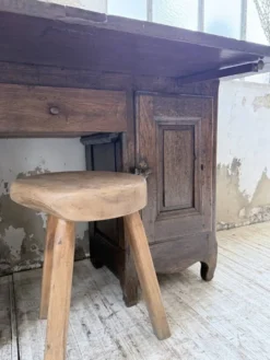 Bureau secrétaire chêne art populaire XIXème