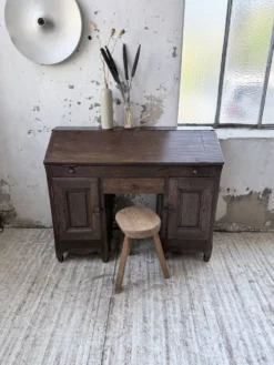Bureau secrétaire chêne art populaire XIXème