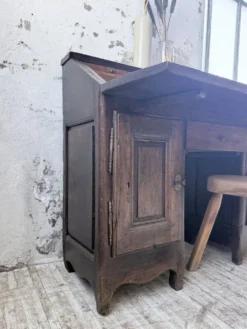 Bureau secrétaire chêne art populaire XIXème