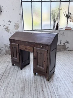 Bureau secrétaire chêne art populaire XIXème
