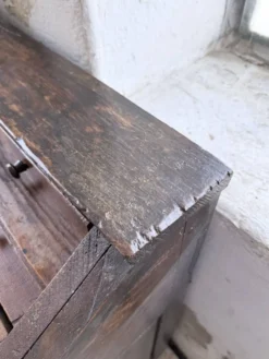 Bureau secrétaire chêne art populaire XIXème