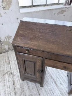 Bureau secrétaire chêne art populaire XIXème