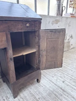 Bureau secrétaire chêne art populaire XIXème