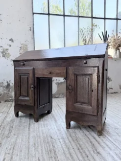 Bureau secrétaire chêne art populaire XIXème