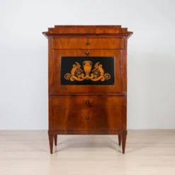 Bureau secrétaire en acajou du 19ème siècle, vernis français