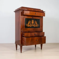 Bureau secrétaire en acajou du 19ème siècle, vernis français