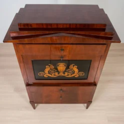 Bureau secrétaire en acajou du 19ème siècle, vernis français
