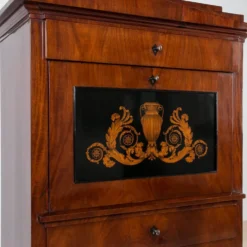 Bureau secrétaire en acajou du 19ème siècle, vernis français