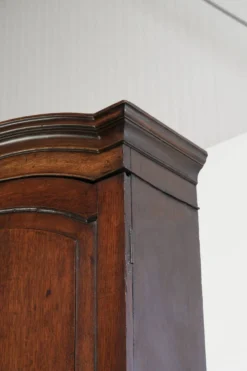 Bureau secrétaire en chêne antique du XVIIIe siècle avec dessus/bibliothèque