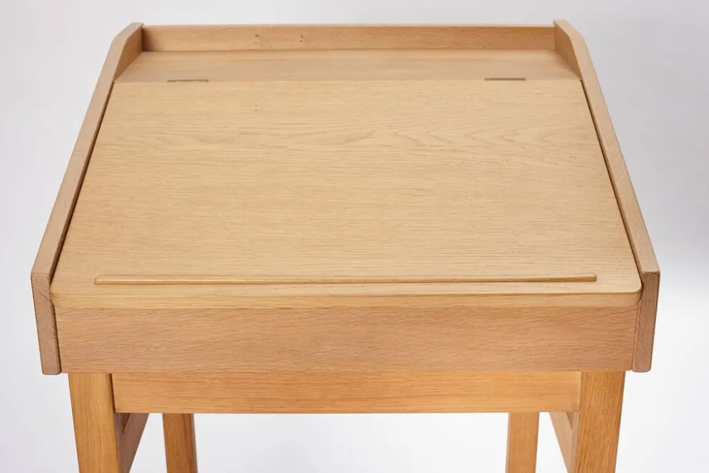 Bureau secrétaire en chêne, Danemark années 1960.