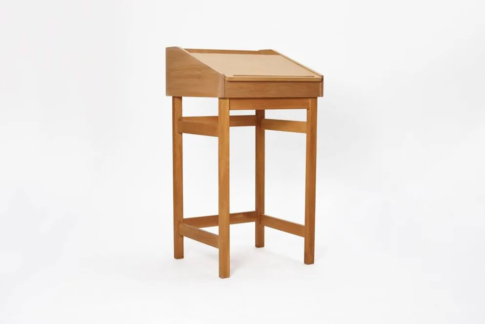 Bureau secrétaire en chêne, Danemark années 1960.