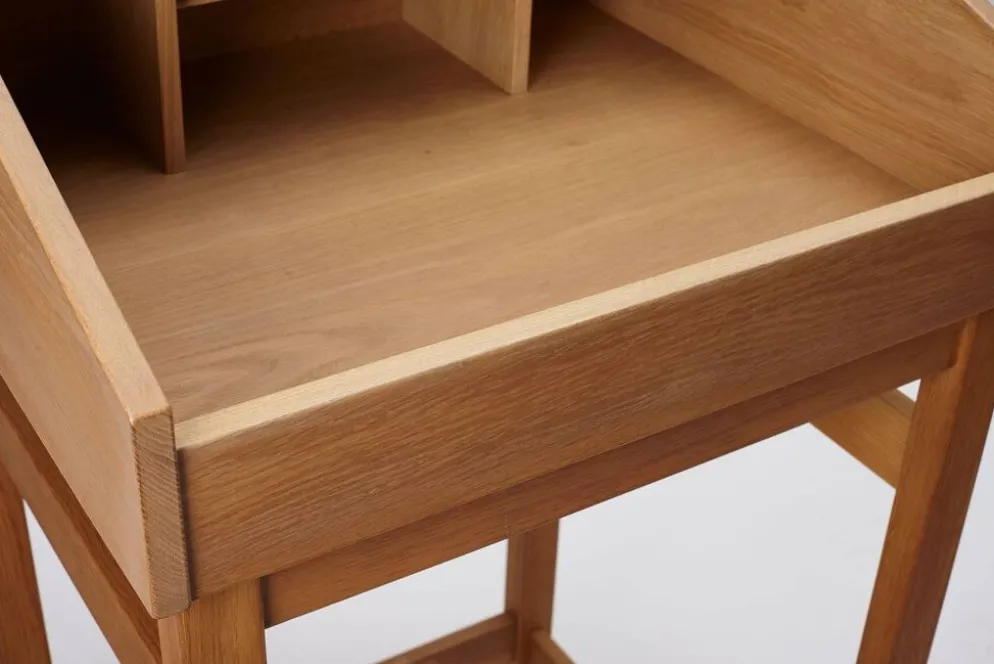 Bureau secrétaire en chêne, Danemark années 1960.