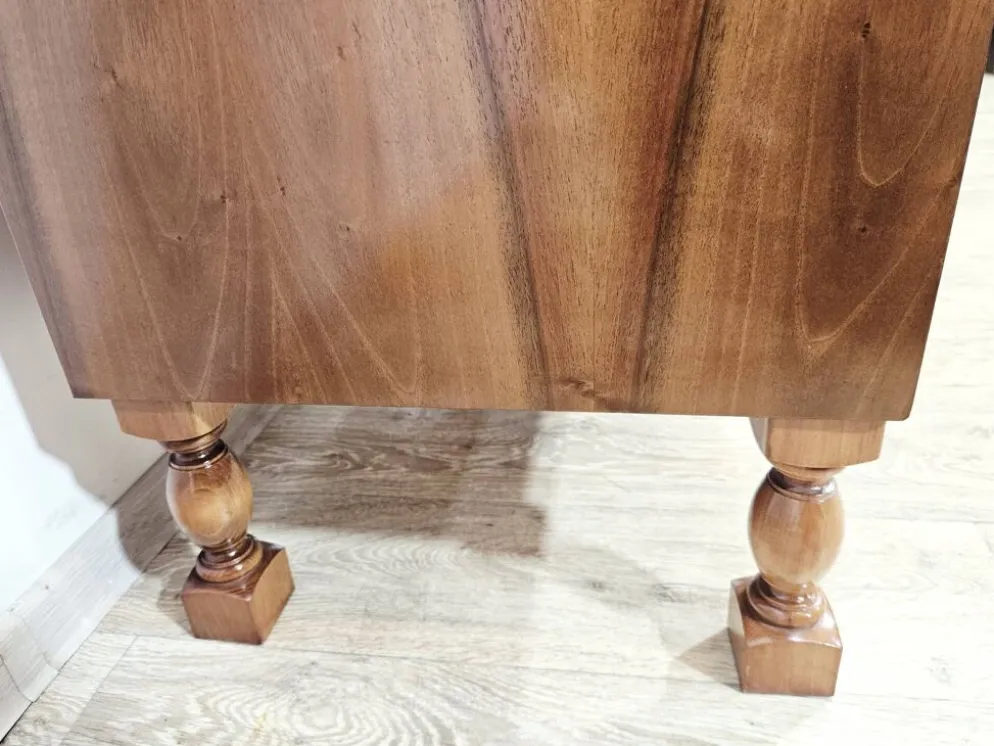 Bureau, secrétaire en noyer avec rouleau, années 1970