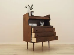Bureau secrétaire en noyer des années 1960, Danemark avec tiroirs