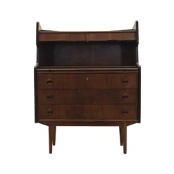 Bureau secrétaire en noyer des années 1960, Danemark avec tiroirs