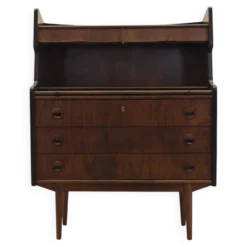 Bureau secrétaire en noyer des années 1960, Danemark avec tiroirs