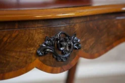 Bureau secrétaire en noyer et placage Louis Philippe antique, 1860