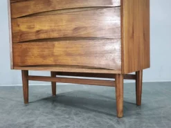 Bureau secrétaire en teck danois moderne avec tiroirs, années 1960