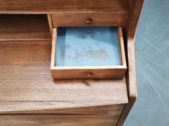 Bureau secrétaire en teck danois moderne avec tiroirs, années 1960