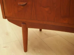 Bureau secrétaire en teck, design danois, années 1970, fabricant : AG Spejl Kobberbes