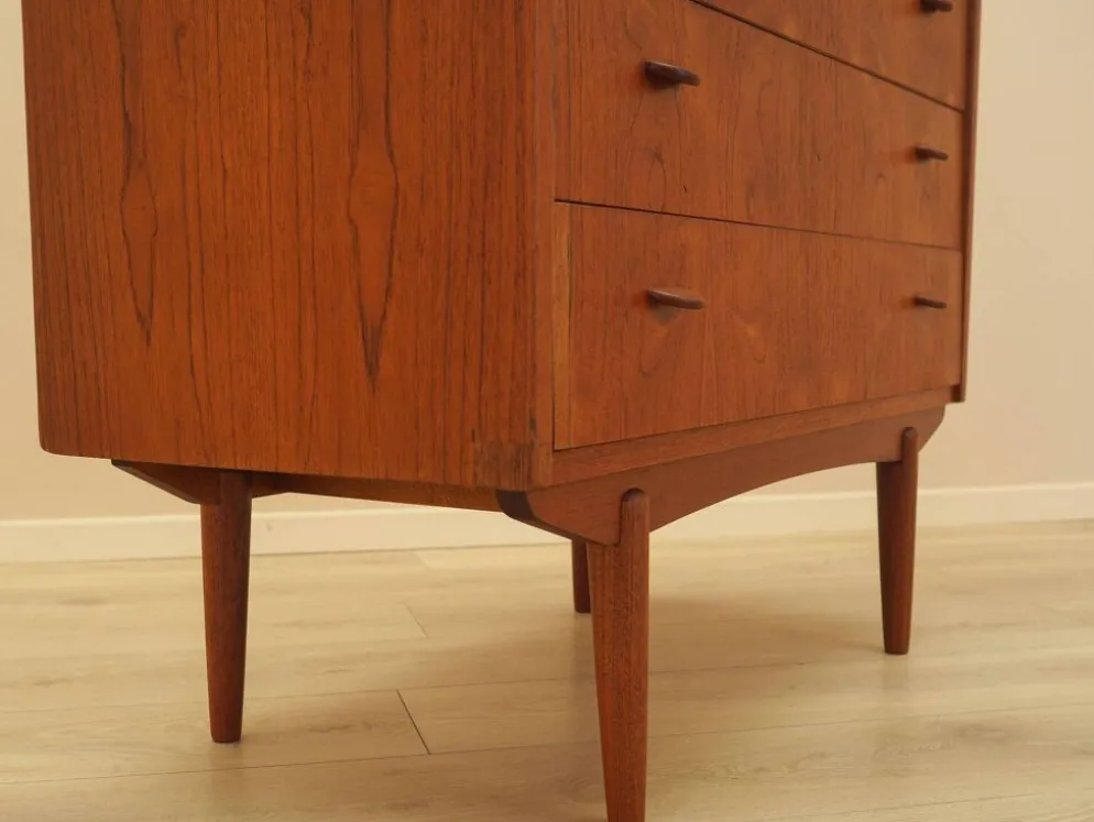 Bureau secrétaire en teck, design danois, années 1970, fabricant : AG Spejl Kobberbes