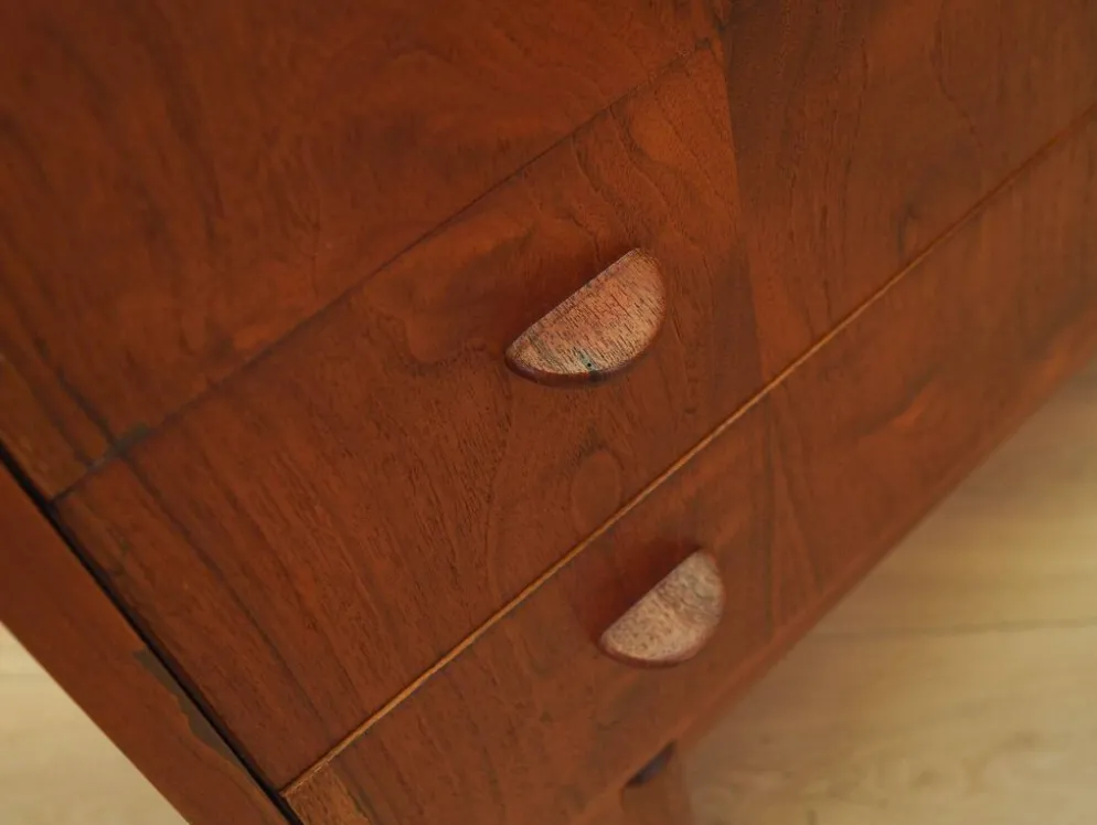 Bureau secrétaire en teck, design danois, années 1970, fabricant : AG Spejl Kobberbes