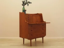 Bureau secrétaire en teck, design danois, années 1970, fabricant : AG Spejl Kobberbes
