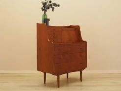 Bureau secrétaire en teck, design danois, années 1970, fabricant : AG Spejl Kobberbes