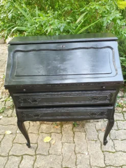 Bureau secrétaire Louis XV noir