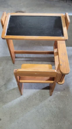 Bureau à système pliant pour enfant , vintage 1970