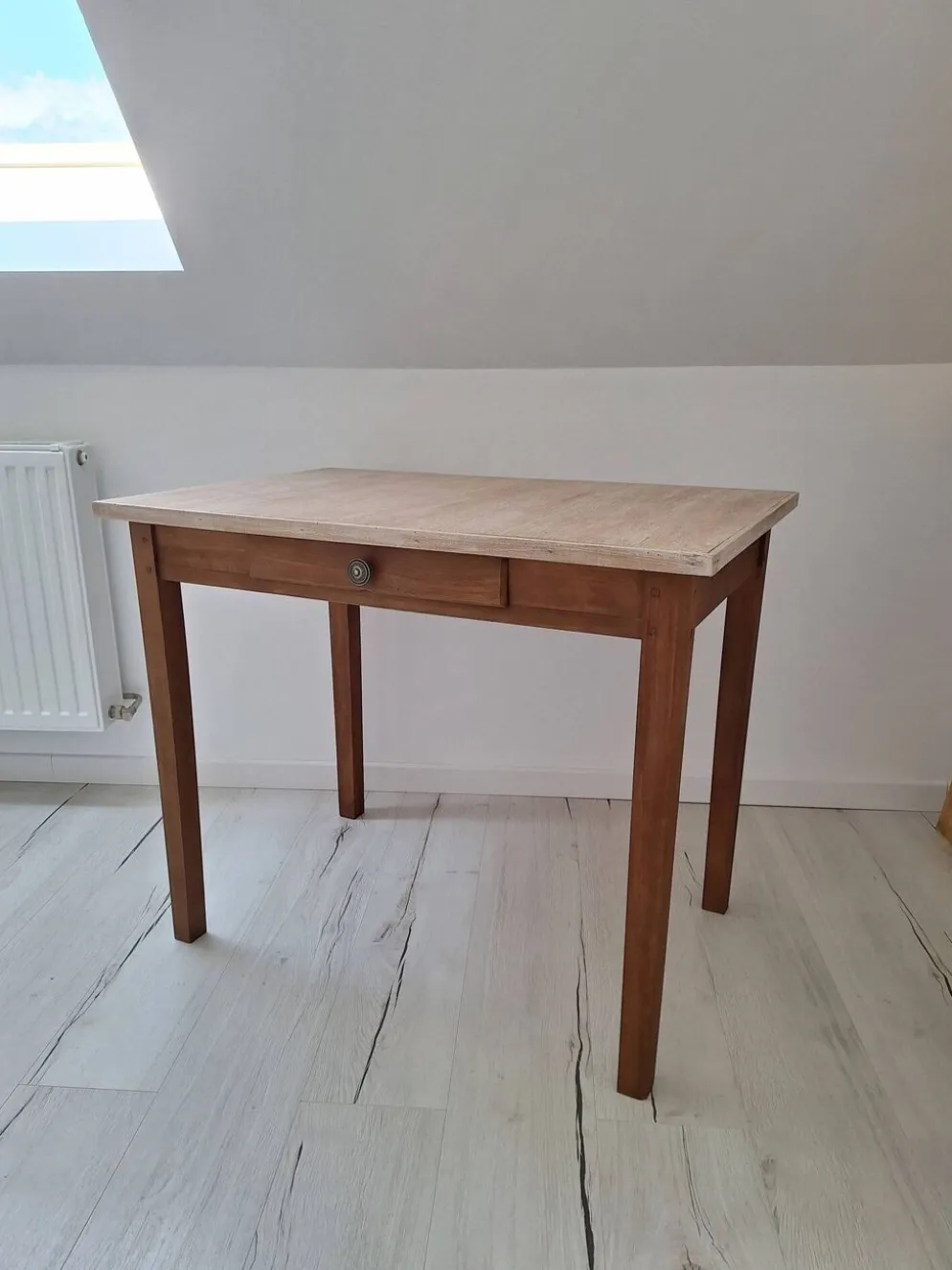Bureau / Table d'appoint en bois de ferme style campagne