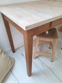 Bureau / Table d'appoint en bois de ferme style campagne