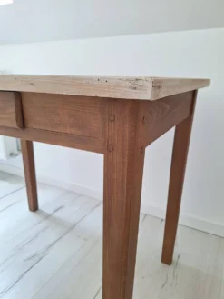 Bureau / Table d'appoint en bois de ferme style campagne