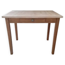 Bureau / Table d'appoint en bois de ferme style campagne