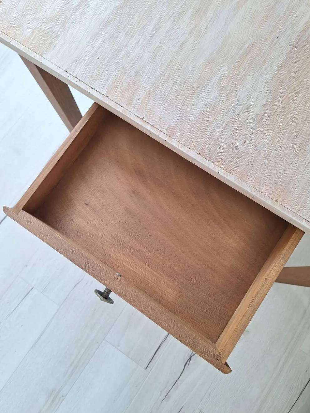 Bureau / Table d'appoint en bois de ferme style campagne