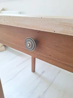 Bureau / Table d'appoint en bois de ferme style campagne