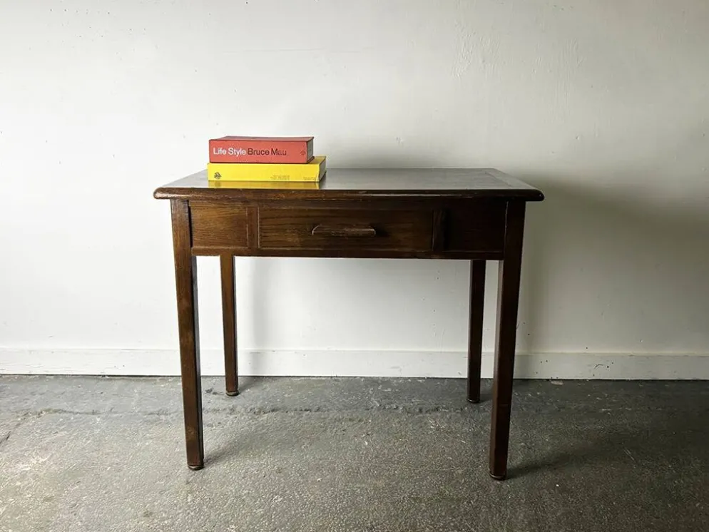 Bureau, table d'écriture en chêne vintage 'Abbess', années 1950-60