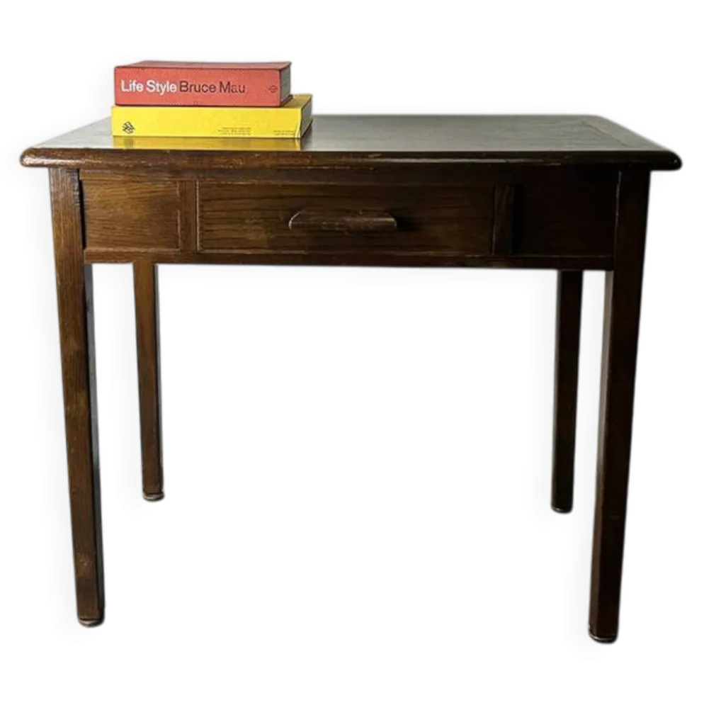 Bureau, table d'écriture en chêne vintage 'Abbess', années 1950-60