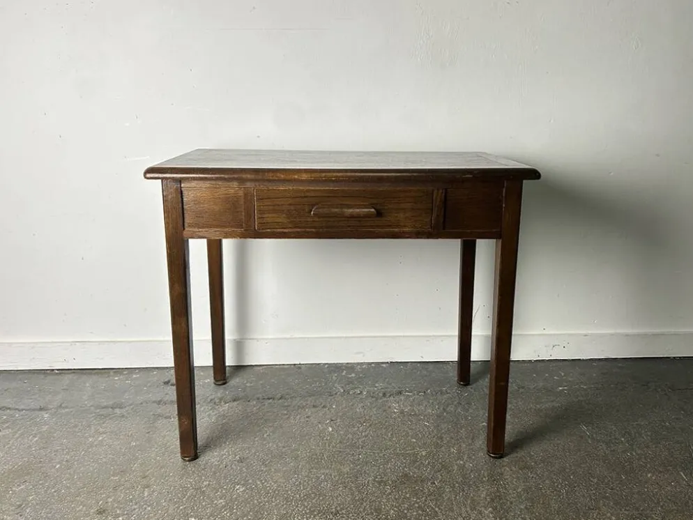 Bureau, table d'écriture en chêne vintage 'Abbess', années 1950-60