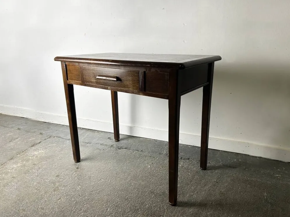 Bureau, table d'écriture en chêne vintage 'Abbess', années 1950-60