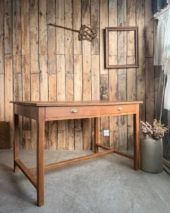 Bureau / table-à-manger en chêne des années 50 (rénovée)