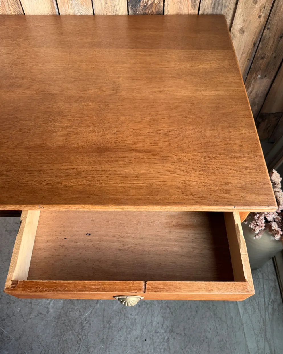 Bureau / table-à-manger en chêne des années 50 (rénovée)