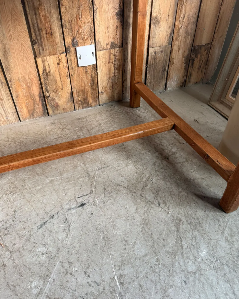 Bureau / table-à-manger en chêne des années 50 (rénovée)