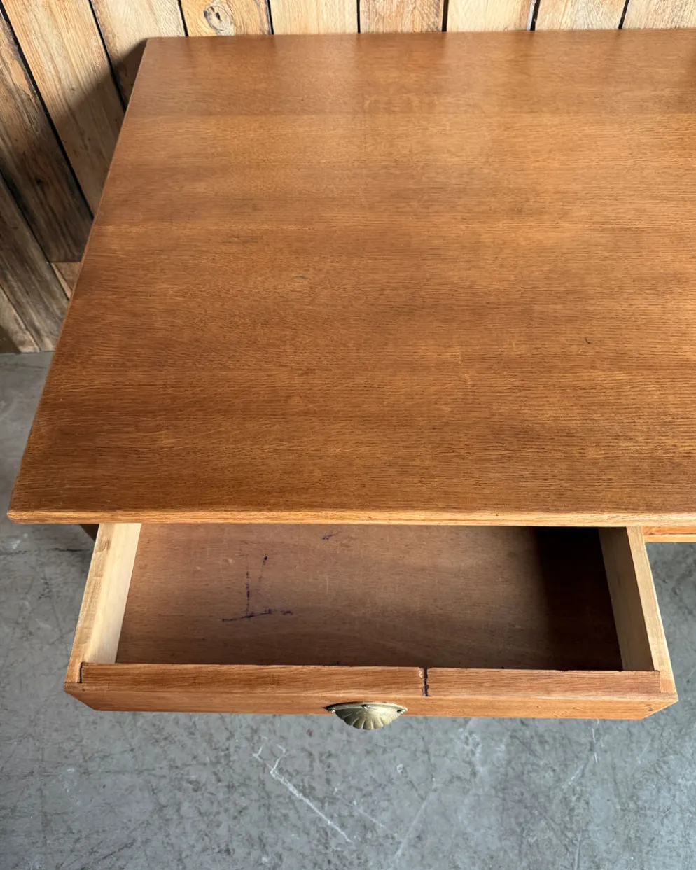Bureau / table-à-manger en chêne des années 50 (rénovée)