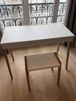 Bureau + tabouret blanc Œuf NYC