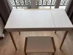 Bureau + tabouret blanc Œuf NYC